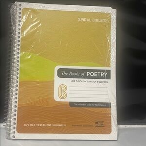 Spiral Bible - The Books of POETRY. 
KJV - Job  through Song of Solomon